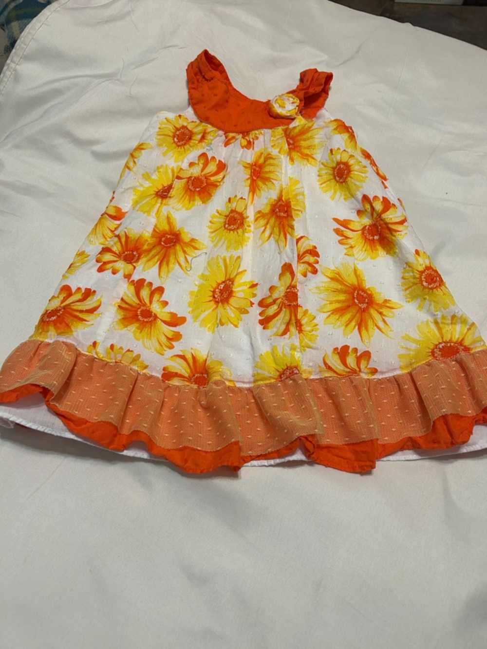 🦋2/$8,🌻3/$12 Penelope Mack orange yellow sundress 2T